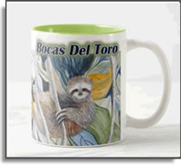 Mug Sloth Island Bocas Del ToroIsland Art Bocas 
